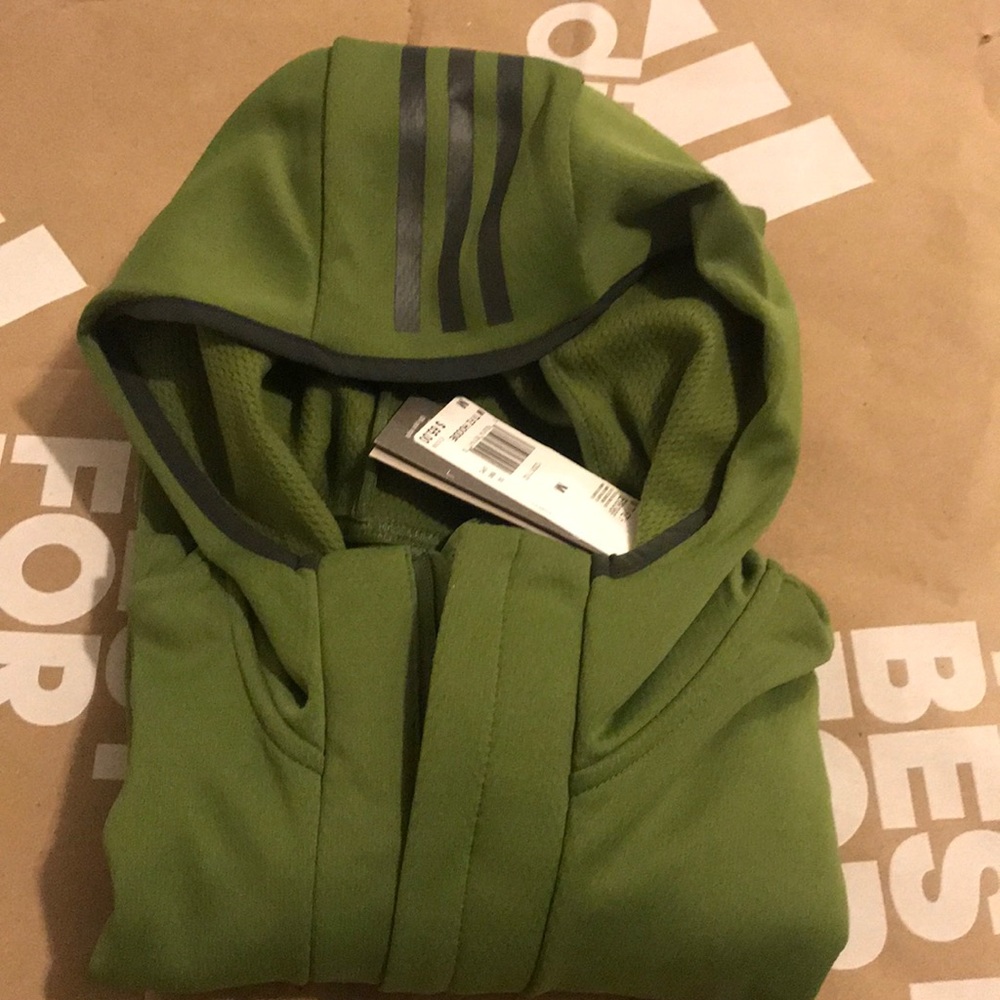 Adidas olive green jacket - Picture 4 of 4